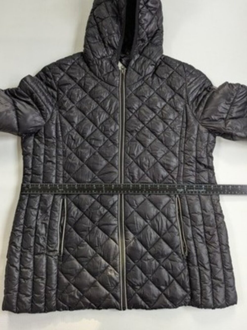 Noize Stella Black Puffer Jacket Coat XL Lightweight Cruelty-Free - Picture 12 of 16